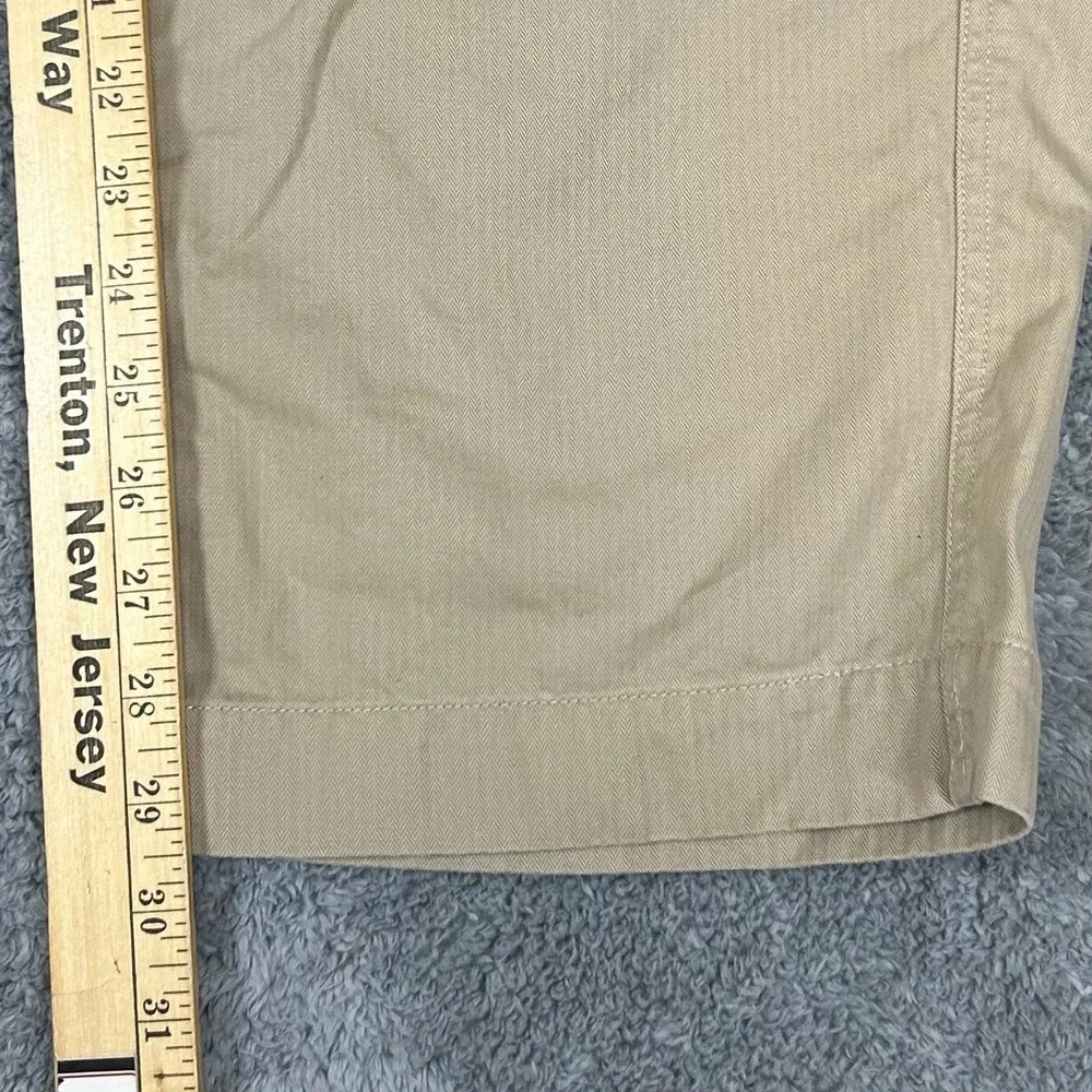 Polo Ralph Lauren Mens Khaki Herringbone Cotton Cargo Pants 35x29.5 Tan RN41381